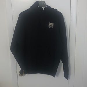 Monmon Cats Large Black Hoodie